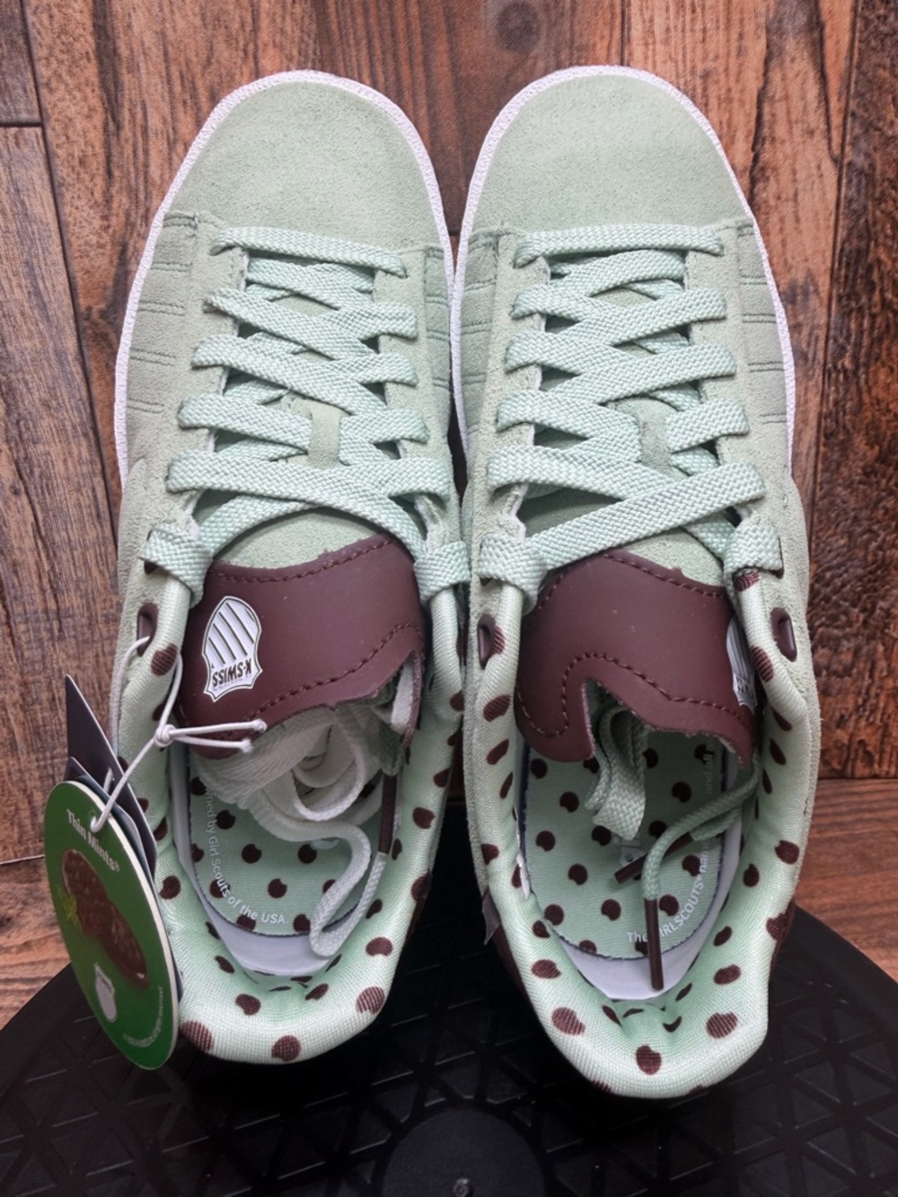 K-Swiss X Girl Scouts K Swiss Thin Mints Court '66 Varsity Low Scout SNEAKERS - Picture 5 of 11